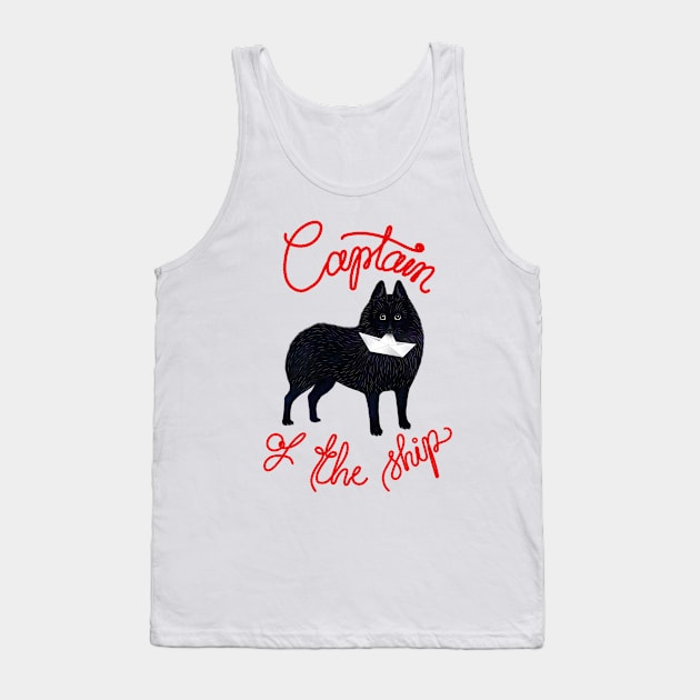 Captain Schipperke Tank Top by illucalliart